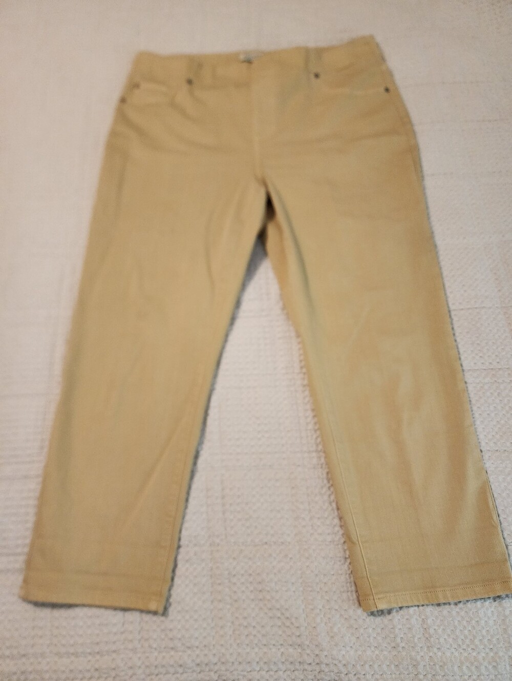Liverpool Women's Maize Yellow Jeggings 18W Pull-on Elastic Waist Fall Boho Y2K